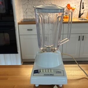 Hamilton Beach Proctor Silex White 6 speed Blender Tested & Works!!!